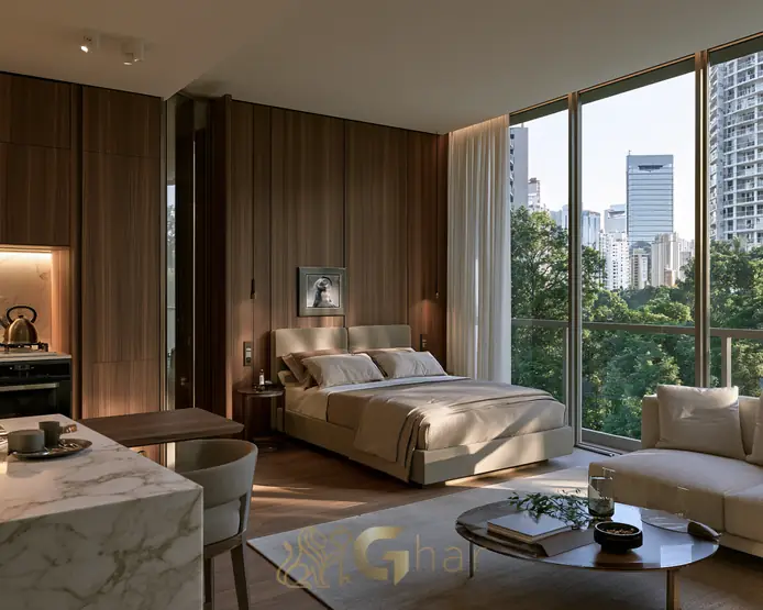 Studios lançamento na planta no bairro Moema, região Zona Sul de São Paulo