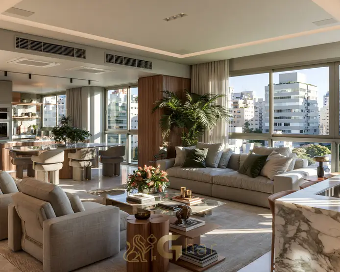 Planta compacta em apartamento de 1 dormitório, São Paulo