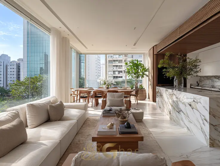 Sala de jantar de apartamento 3 dormitórios no Paraíso, Zona Sul de São Paulo