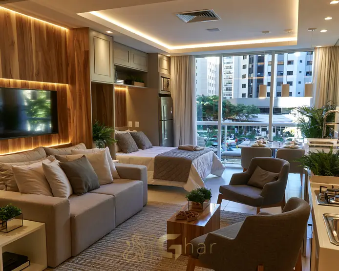 Studio em bairro corporativo perto do metrô, São Paulo