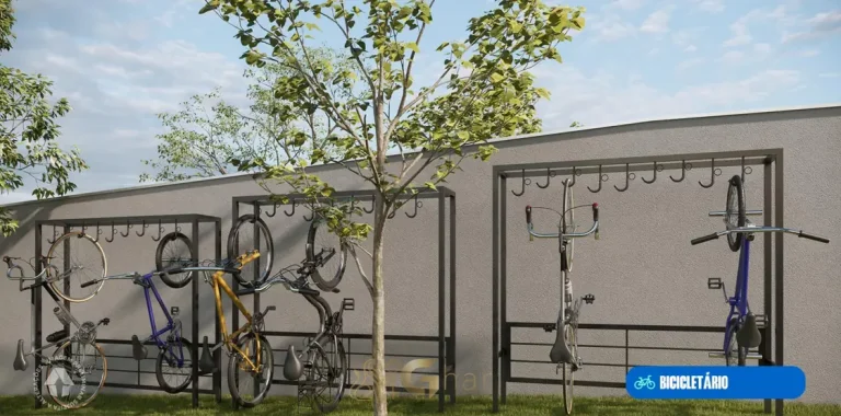 Bicicletário do condomínio Metrocasa Ermelino Matarazzo no bairro de Ermelino Matarazzo, São Paulo