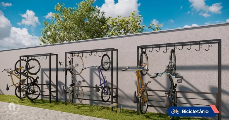 Bicicletário do condomínio Metrocasa Prime Saúde no bairro da Saúde, São Paulo