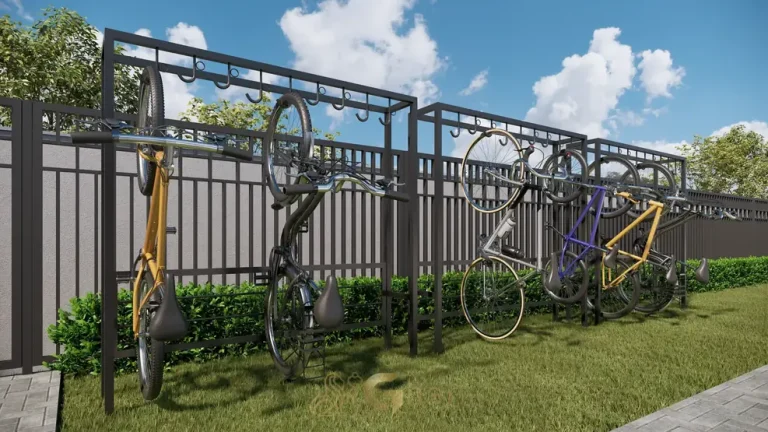 Bicicletário em condomínio residencial no bairro do Campo Limpo, na Zona Sul de São Paulo