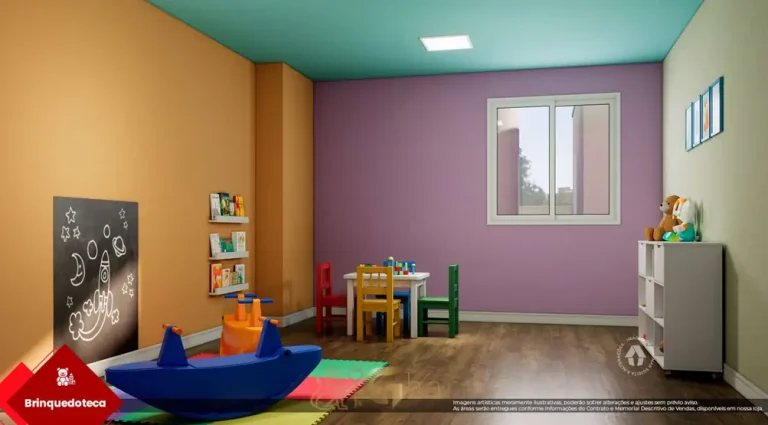 Brinquedoteca em condomínio residencial no bairro da Barra Funda, na Zona Oeste de São Paulo