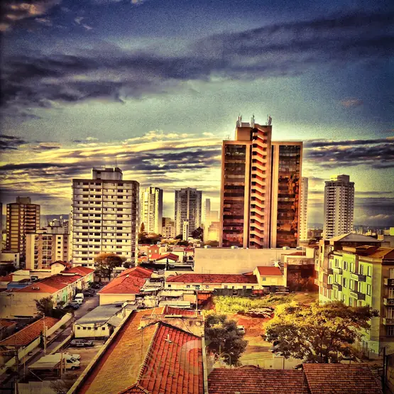 Vista aérea no bairro do Cambuci, região Centro de São Paulo