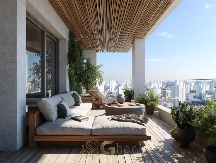 Terraço de cobertura no bairro Paraíso, Zona Sul de São Paulo