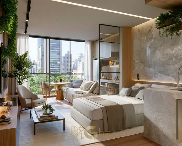 Elemento relacionado a comprar apartamento na planta na cidade de São Paulo – chaves de apartamento novo sobre contrato de financiamento
