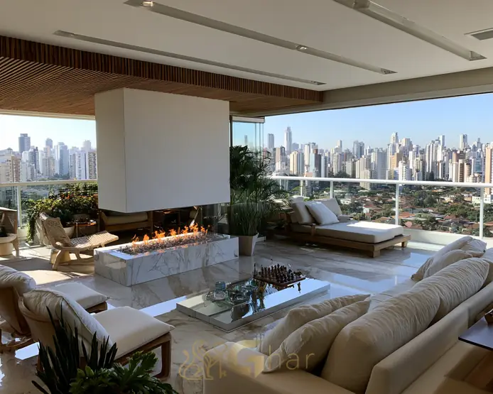 Sala de apartamento novo pronto para morar em São Paulo