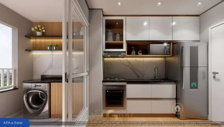 Cozinha do apartamento decorado em apartamentos no bairro da Liberdade, São Paulo