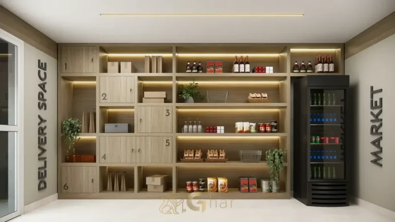 Espaço delivery com mini mercado (market) do condomínio Metrocasa Prime Santana no bairro do Mandaqui, São Paulo