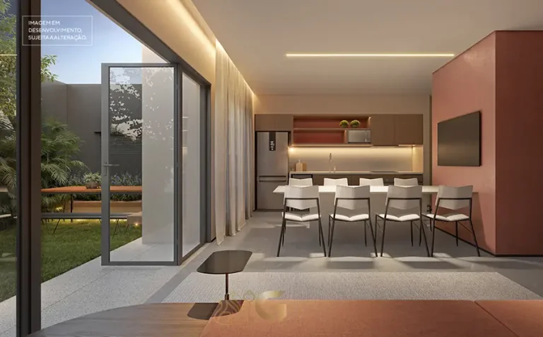 Espaço gourmet em condomínio residencial no bairro da Vila Mariana, na Zona Sul de São Paulo