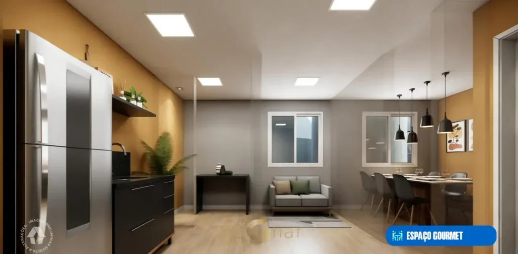 Espaço gourmet em condomínio residencial no bairro de Ermelino Matarazzo, na Zona Leste de São Paulo