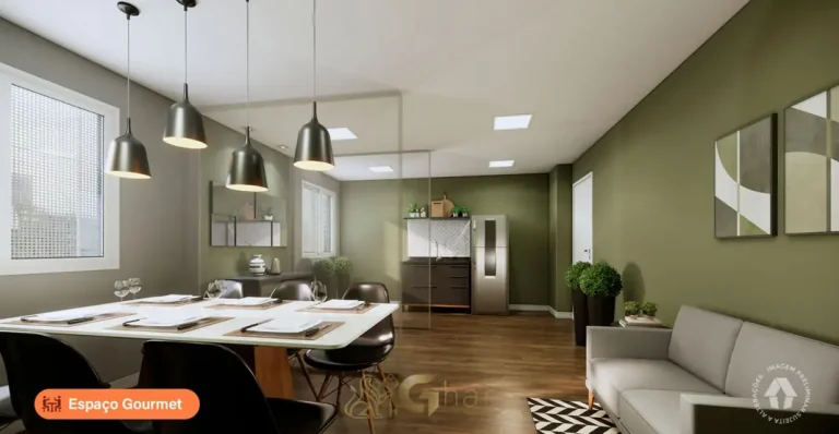 Espaço gourmet em apartamentos no bairro do Ipiranga, São Paulo