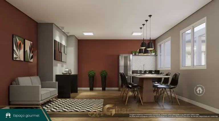 Espaço gourmet em condomínio residencial no bairro do Morumbi, na Zona Sul de São Paulo