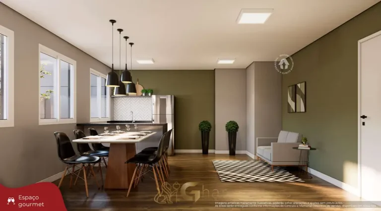 Espaço gourmet em condomínio residencial no bairro da Vila Ré, na Zona Leste de São Paulo