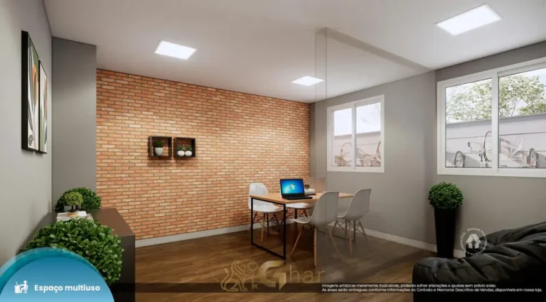 Espaço multiuso em apartamentos no bairro da Vila Ema, São Paulo