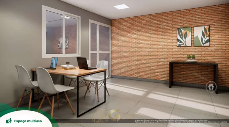 Espaço multiuso em apartamentos no bairro do Jaguaré, São Paulo