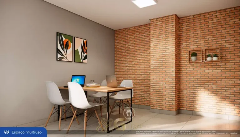 Espaço multiuso do condomínio em apartamentos no bairro da Liberdade, São Paulo