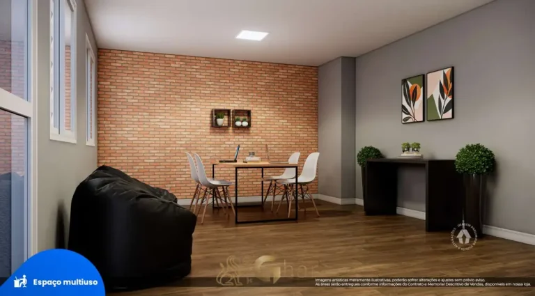Espaço multiuso do condomínio Metrocasa São Miguel Paulista no bairro de São Miguel Paulista, São Paulo