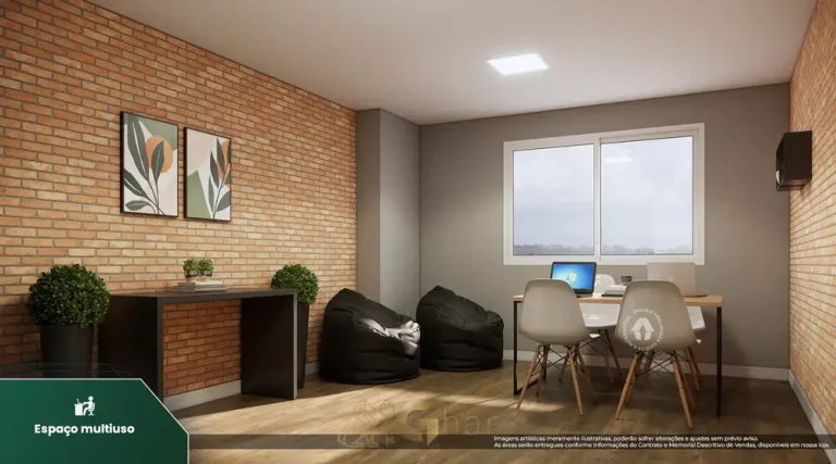 Espaço multiuso do condomínio Metrocasa Vila Carrão no bairro do Carrão, São Paulo