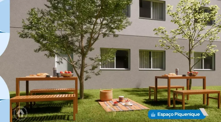 Espaço piquenique ao ar livre em apartamentos no bairro do Cangaíba, São Paulo
