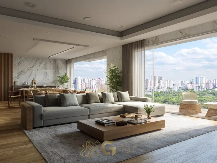Interior de apartamento de alto padrão da Even Construtora e Incorporadora em Alto de Pinheiros São Paulo
