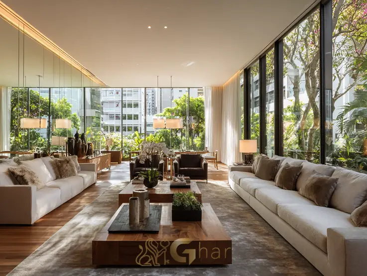 Living de apartamento em empreendimento em São Paulo