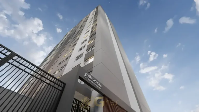 Fachada principal do condomínio Metrocasa Prime Alto do Ipiranga no bairro do Alto do Ipiranga, São Paulo