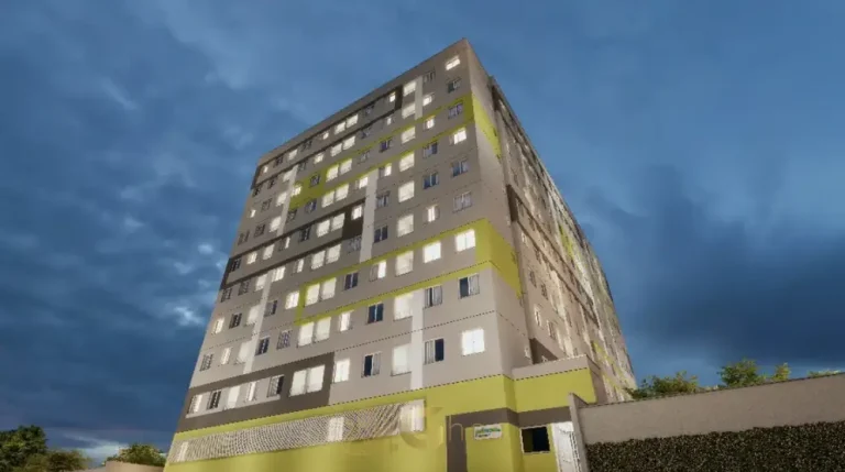 Fachada principal do condomínio Metrocasa Sacomã II no bairro do Sacomã, São Paulo