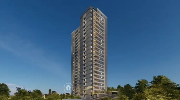 Fachada contemporânea do condomínio Metrocasa Vila Ré no bairro da Vila Ré, São Paulo