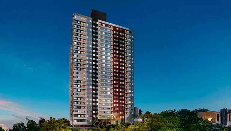 Fachada principal do condomínio Metrocasa Vista Cupecê no bairro da Cidade Ademar, São Paulo