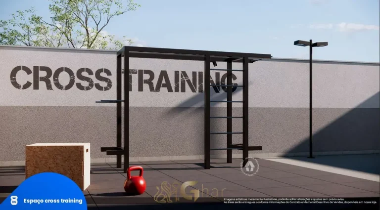 Espaço cross training ao ar livre em condomínio residencial no bairro de São Miguel Paulista, na Zona Leste de São Paulo