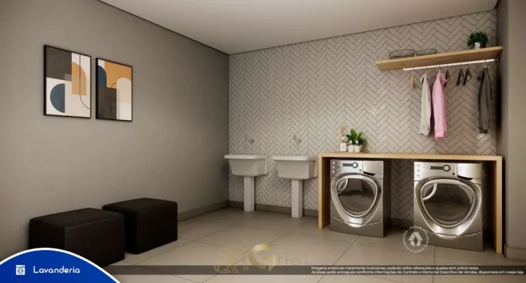 Lavanderia compartilhada do condomínio Metrocasa Tucuruvi no bairro do Tucuruvi, São Paulo