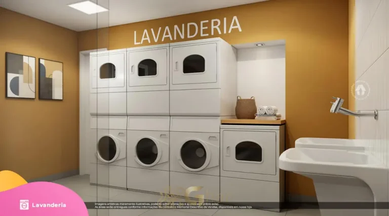 Lavanderia compartilhada do condomínio Metrocasa Vila Guilherme no bairro da Vila Guilherme, São Paulo