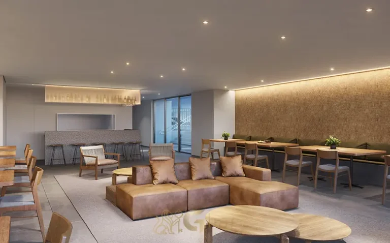 Lounge bar-restaurante em apartamentos no bairro do Ibirapuera, São Paulo