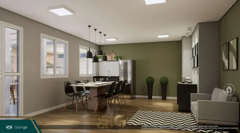 Lounge para eventos e confraternizações em condomínio residencial no bairro do Morumbi, na Zona Sul de São Paulo