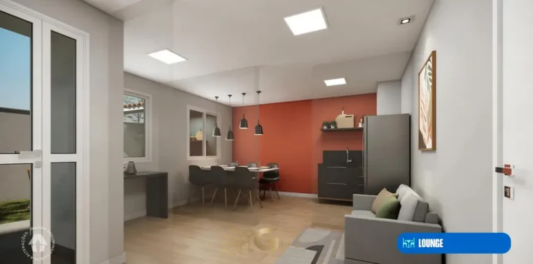 Lounge de convivência em condomínio residencial no bairro de Ermelino Matarazzo, na Zona Leste de São Paulo