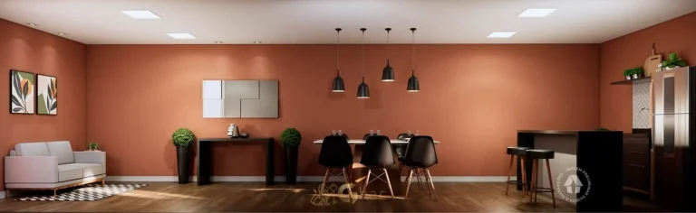 Lounge de convivência em apartamentos no bairro da Freguesia do Ó, São Paulo