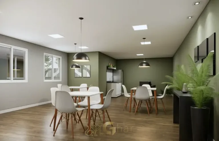 Lounge de convivência em condomínio residencial no bairro da Vila das Belezas, na Zona Sul de São Paulo