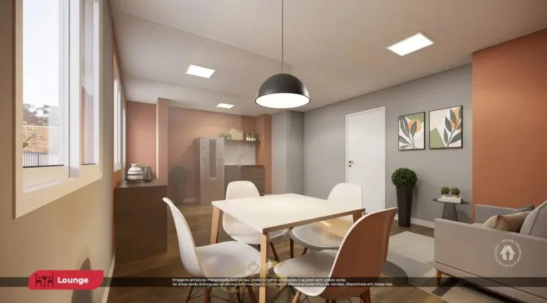 Lounge de convivência em condomínio residencial no bairro de Sapopemba, na Zona Leste de São Paulo
