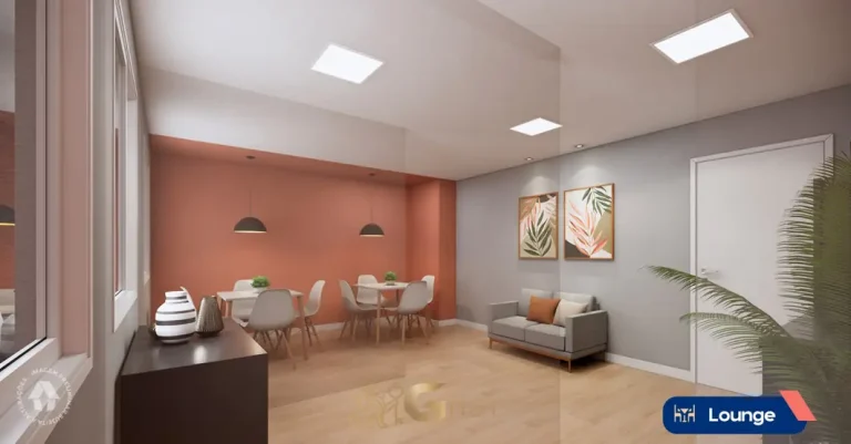Lounge em condomínio residencial no bairro da Saúde, na Zona Sul de São Paulo