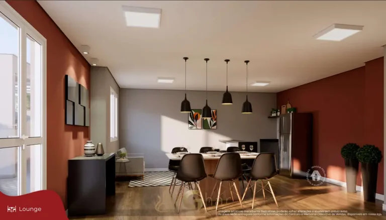 Lounge em apartamentos no bairro da Vila Ré, São Paulo