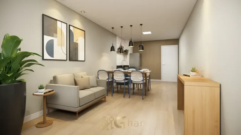 Lounge de convivência do condomínio Metrocasa Viva Campo Limpo no bairro do Campo Limpo, São Paulo