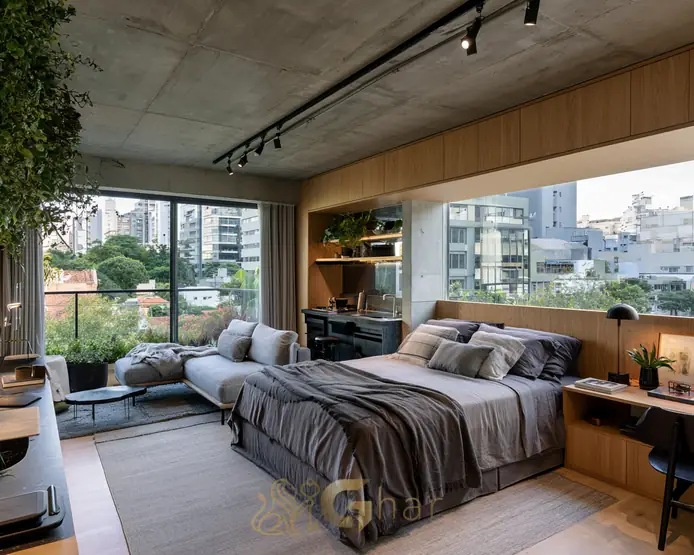 Studios em empreendimento residencial em São Paulo