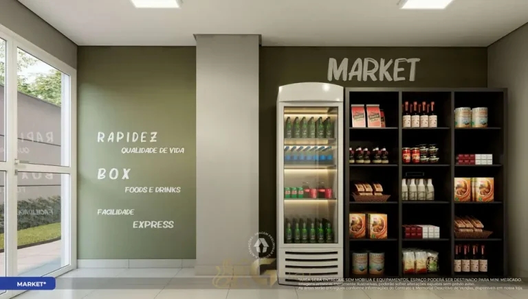 Mini market de conveniência do condomínio Metrocasa Jaçanã II no bairro do Jaçanã, São Paulo