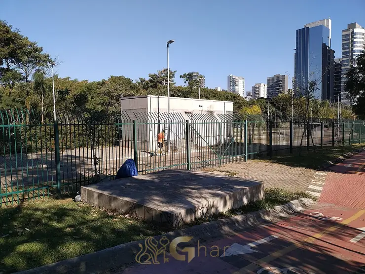 Ciclovia em área verde na Zona Sul de São Paulo