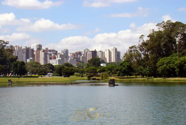 Moema – vista do Parque do Ibirapuera na região Zona Sul de São Paulo