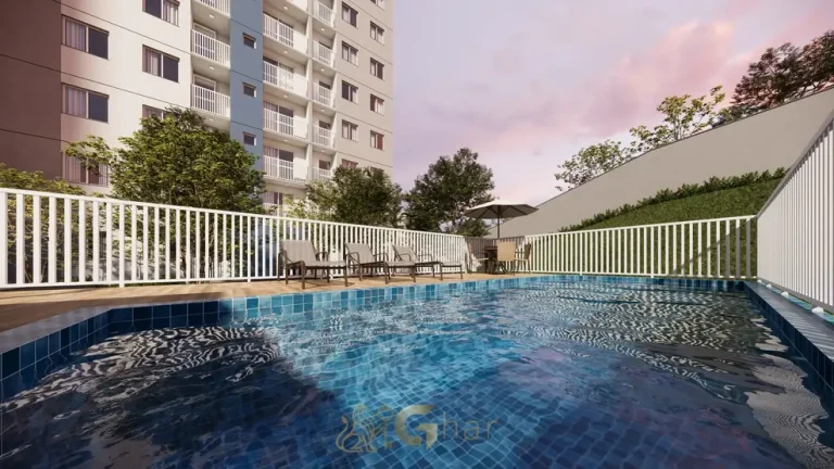 Piscina do condomínio Metrocasa Clube Itaquera no bairro de Itaquera, São Paulo