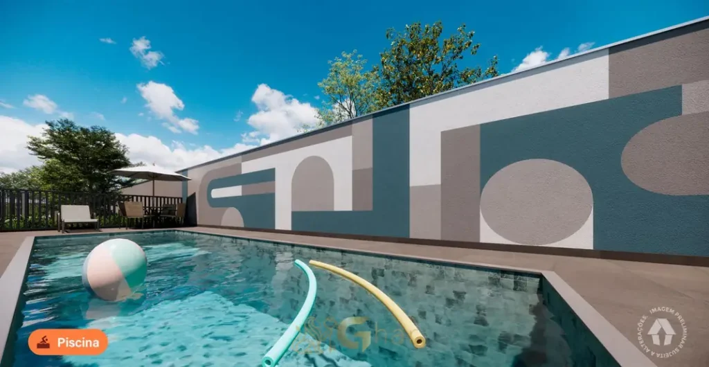 Piscina em apartamentos no bairro do Ipiranga, São Paulo