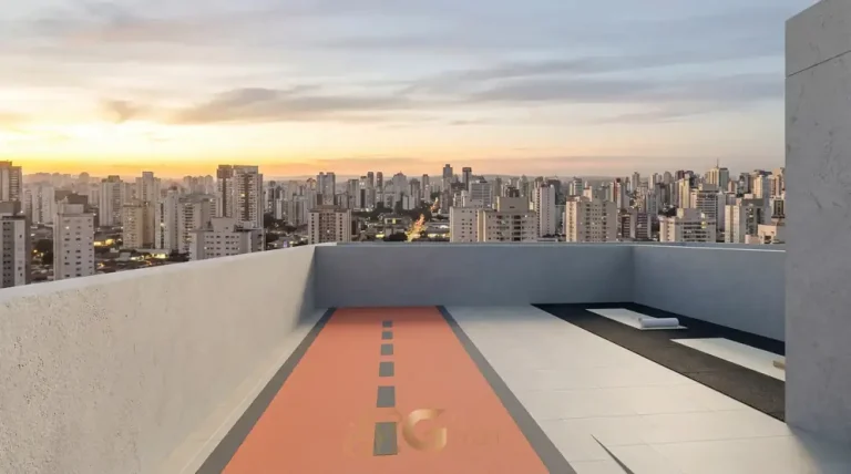 Pista mini cooper e espaço zen do rooftop em condomínio residencial no bairro do Jardim Anália Franco, na Zona Leste de São Paulo